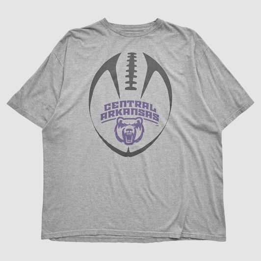 Central Arkansas Bears Adidas 2000s T-shirt - Heather Gray - 2XL by Fanatics Real Vintage