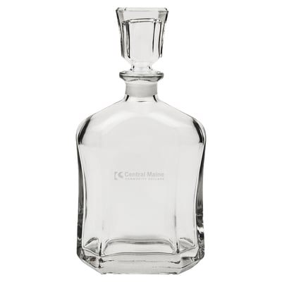 Central Maine Community College 23.75oz. Crystal Whisky Decanter