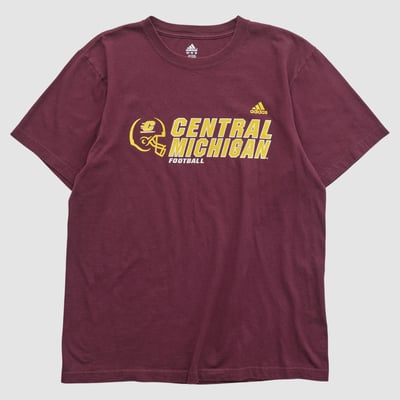 Central Michigan Chippewas Adidas 2010s T-shirt - Maroon - M by Fanatics Real Vintage