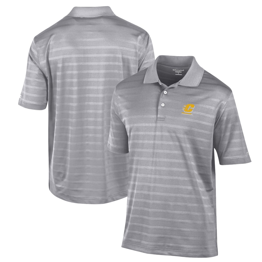 Central Michigan Chippewas Champion Textured Solid Polo - Gray