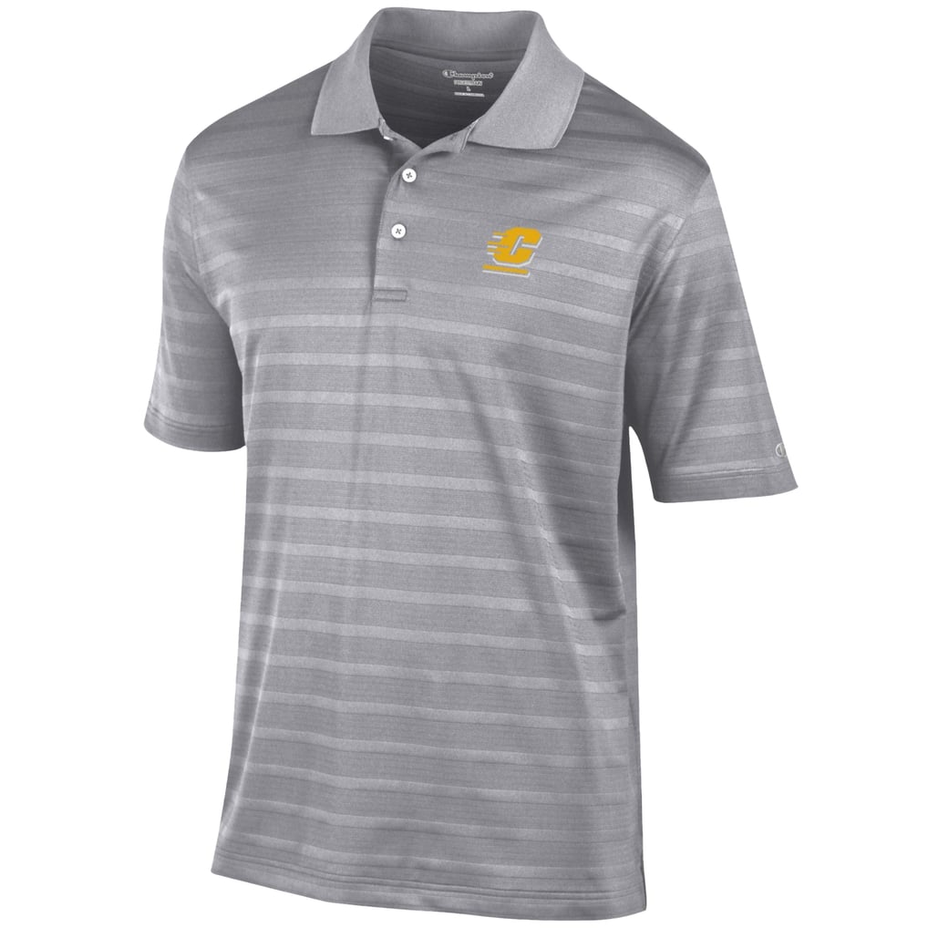 Central Michigan Chippewas Champion Textured Solid Polo - Gray