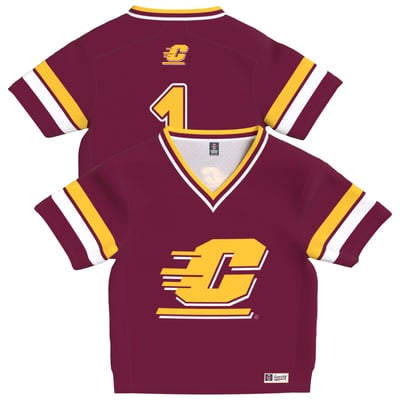 Central Michigan Chippewas GameDay Greats Toddler Lightweight Collegiate Football Fashion Jersey - Maroon