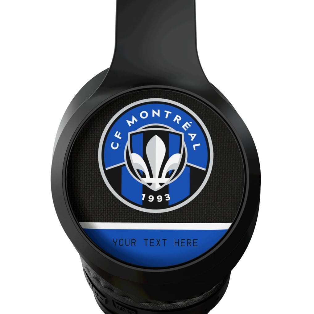 CF Montreal Keyscaper Personalized Solid Wireless Bluetooth Headphones With Case