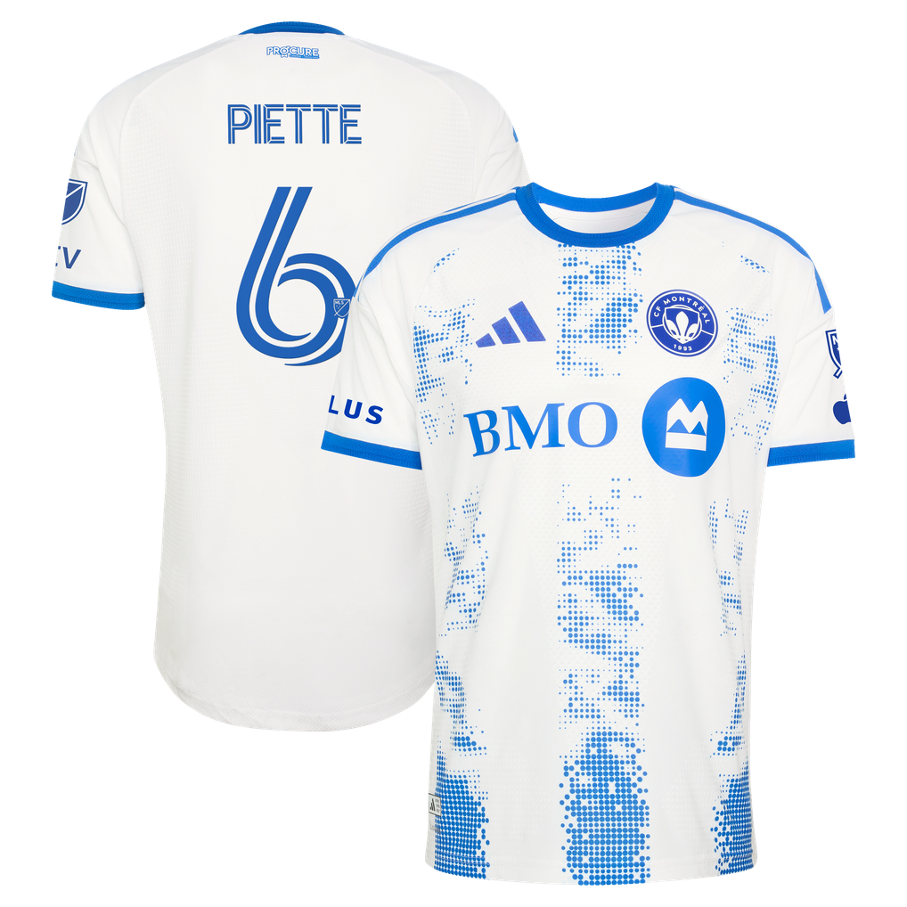 Samuel Piette CF Montreal adidas 2026 The Procure Jersey On-Field Authentic Patch Jersey - White