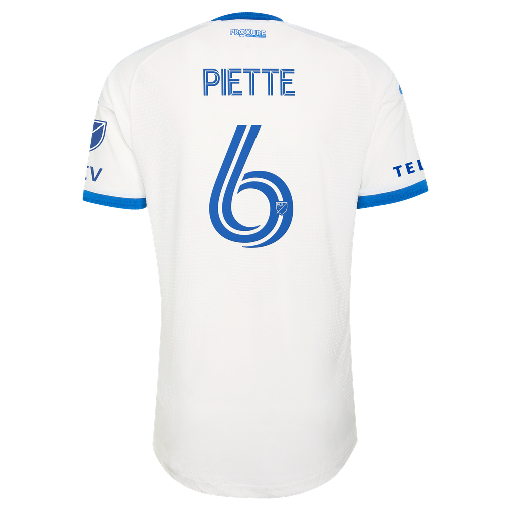 Samuel Piette CF Montreal adidas 2026 The Procure Jersey On-Field Authentic Patch Jersey - White