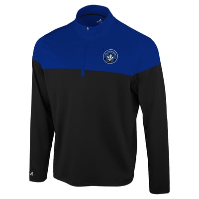 CF Montreal Antigua Hinder Quarter-Zip Pullover - Black/Blue