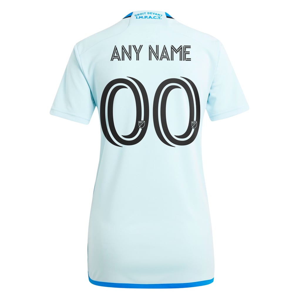  CF Montreal adidas Women's 2024 La Main Replica Custom Jersey – Light Blue