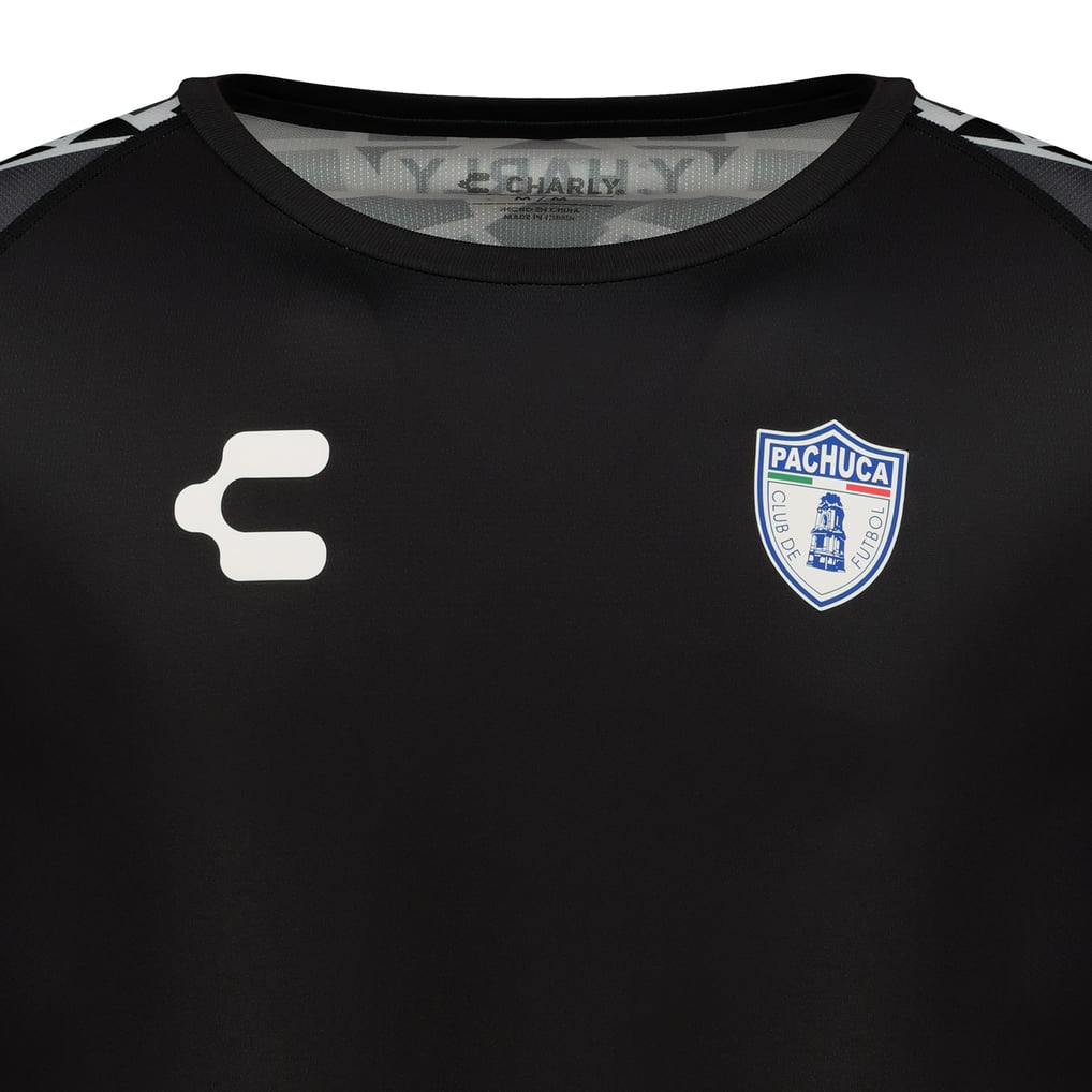  C.F. Pachuca Charly DRY FACTOR 2024/25 Training Performance T-Shirt - Black