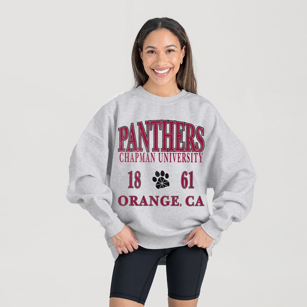 Chapman Panthers Gameday Couture Women's Premium Fleece Pullover Sweatshirt - Ash