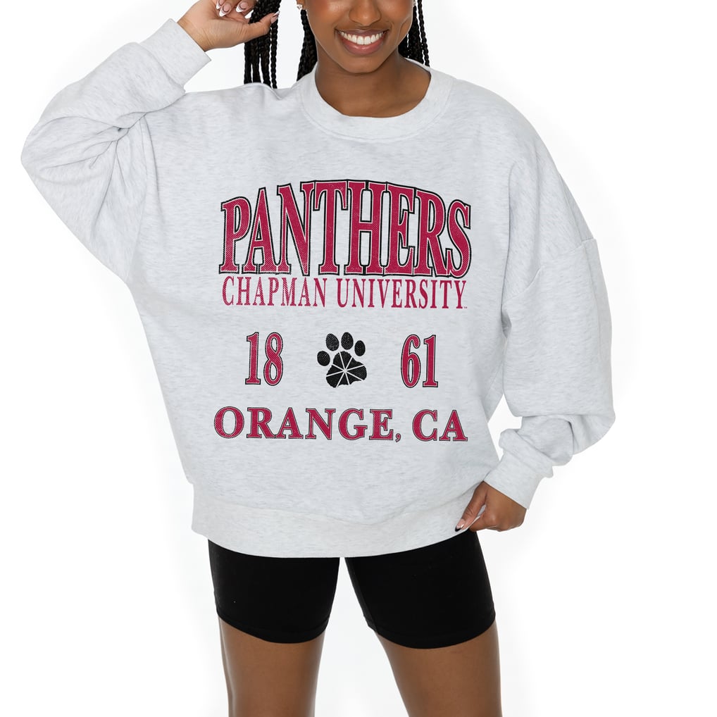 Chapman Panthers Gameday Couture Women's Premium Fleece Pullover Sweatshirt - Ash