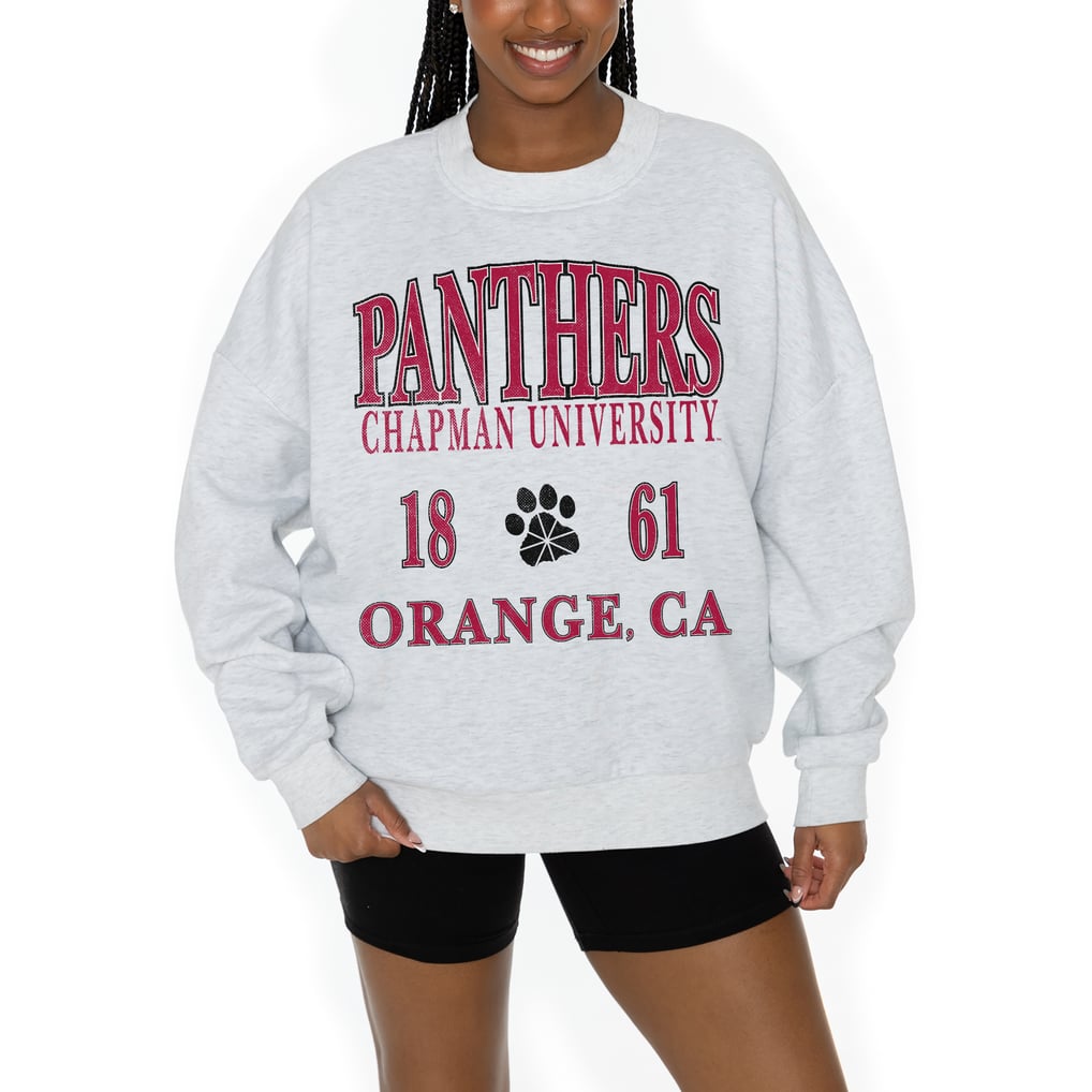 Chapman Panthers Gameday Couture Women's Premium Fleece Pullover Sweatshirt - Ash