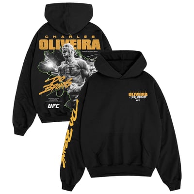Charles Oliveira UFC Outline Hoodie - Black