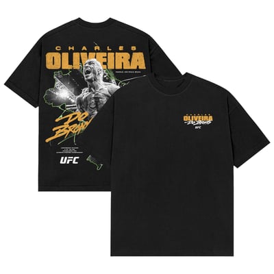 Charles Oliveira UFC Outline T-Shirt - Black