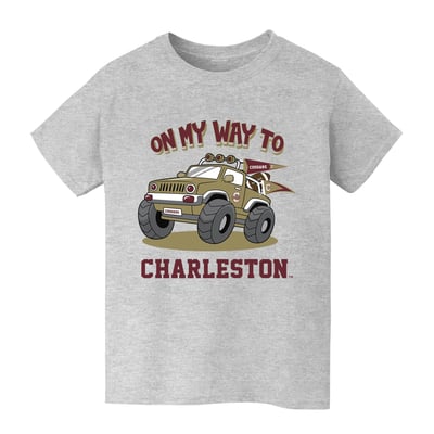 Charleston Cougars Vive La Fete Youth On My Way T-Shirt - Gray