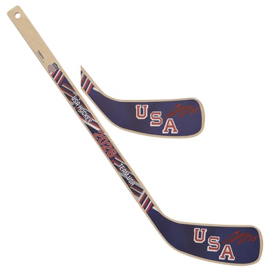 Charlie McAvoy Team USA Autographed Fanatics Authentic 2026 Winter Olympics Mini Wood Stick 