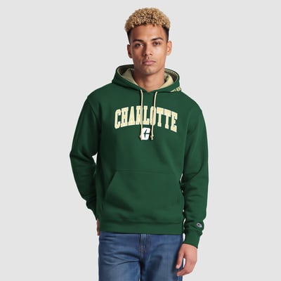 Charlotte 49ers Champion Contrast Hoodie - Green/Gold