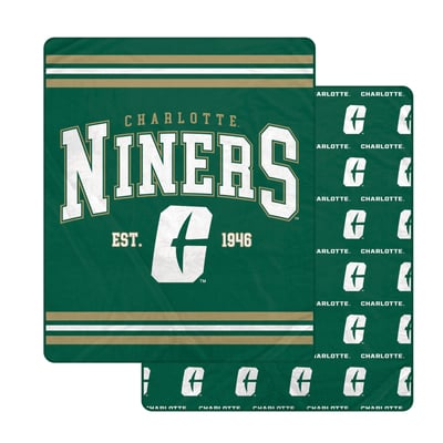 Charlotte 49ers Pegasus Legacy Arch Double-Sided 60" x 70" Blanket