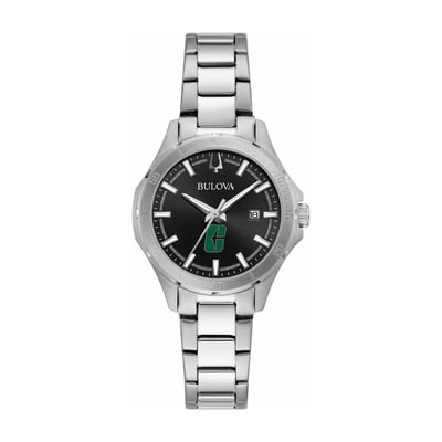 Charlotte 49ers Bulova Women's Stainless Steel Classic Sport Watch - Black