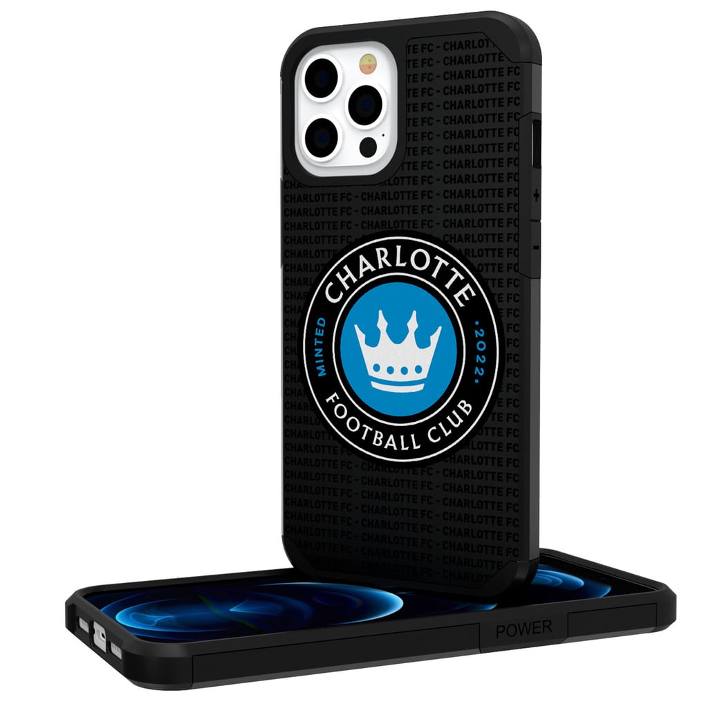 Charlotte FC iPhone Text Backdrop Rugged Case