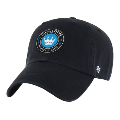  Charlotte FC '47 Clean-Up Adjustable Hat - Black