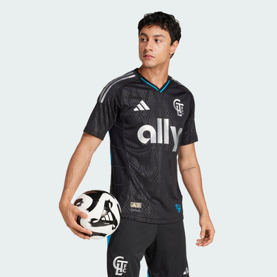 Charlotte FC adidas 2025 Fortress Kit Authentic Jersey - Black