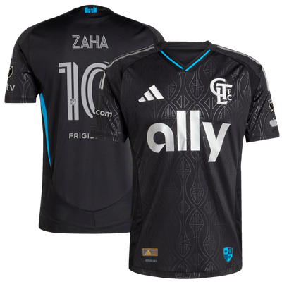 Wilfried Zaha Charlotte FC adidas 2025 Fortress Kit Authentic Player Jersey - Black