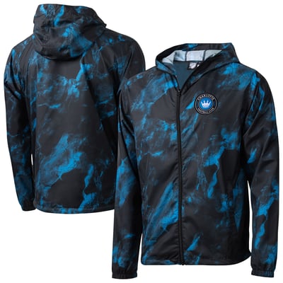 Charlotte FC Sport Design Sweden Stoneflow Full-Zip Hooded Windbreaker - Black