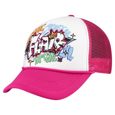 Charlotte Flair Foam Graffiti Trucker Adjustable Hat - White/Pink
