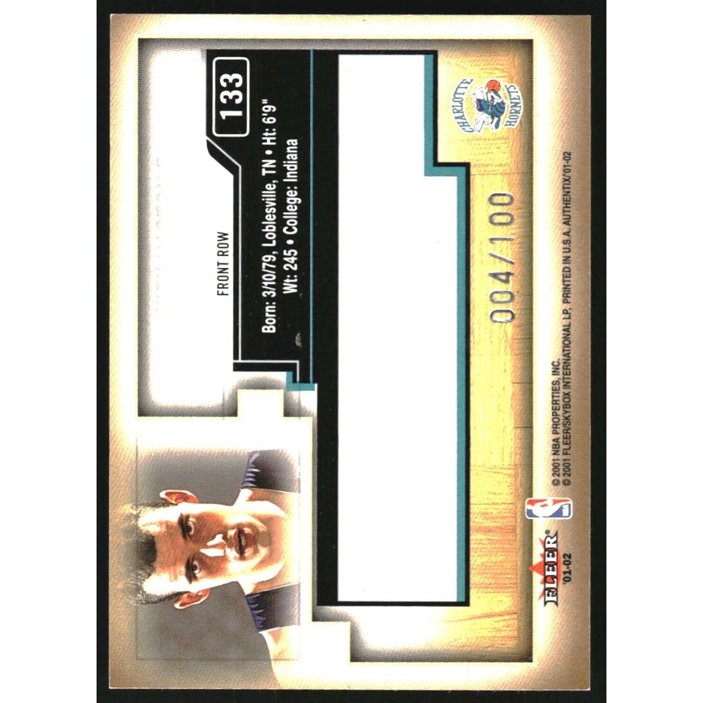 2001-02 Fleer Authentix Front Row Parallel #133 Kirk Haston