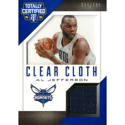 2014-15 Totally Certified Clear Cloth Jerseys Blue #50 Al Jefferson/199