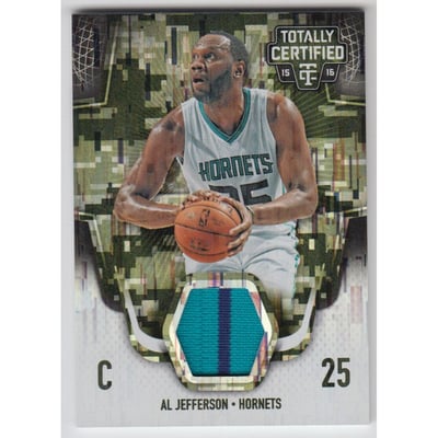 2015-16 Totally Certified Materials Camo #TCMAJ Al Jefferson