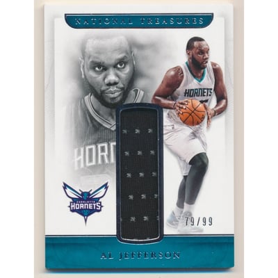 2016-17 Panini National Treasures Retro Materials #33 Al Jefferson/99