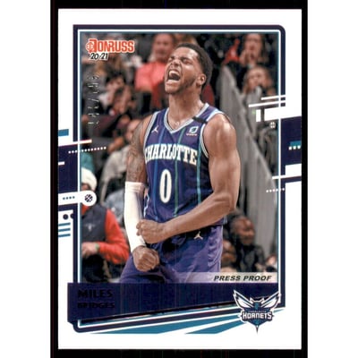 2020-21 Donruss Press Proof Purple #190 Miles Bridges