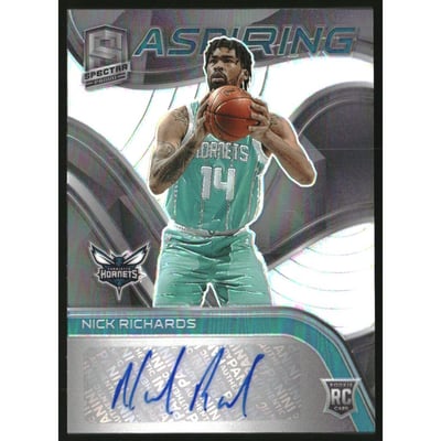 2020-21 Panini Spectra Aspiring Autographs #22 Nick Richards/49