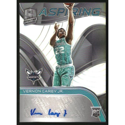 2020-21 Panini Spectra Aspiring Autographs #36 Vernon Carey Jr./49