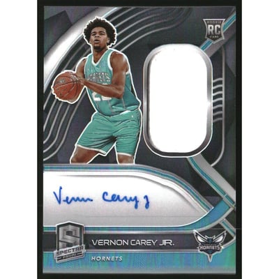 2020-21 Panini Spectra #208 Vernon Carey Jr. JSY AU/149 RC