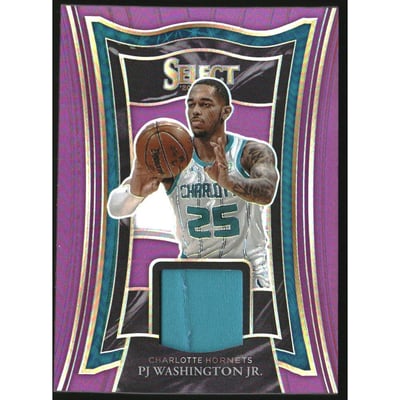 2020-21 Select Selective Swatches Prizms Purple #19 PJ Washington Jr./99