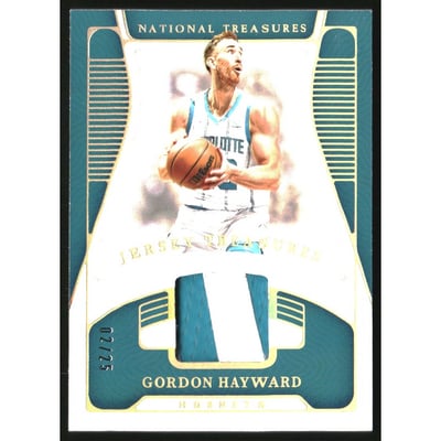 2021-22 Panini National Treasures Jersey Treasures Prime #51 Gordon Hayward/25