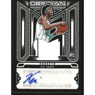 2021-22 Panini Obsidian Rookie Jersey Ink #34 Kai Jones/99