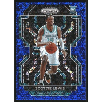 2021-22 Panini Prizm Prizms Fast Break Blue #287 Scottie Lewis