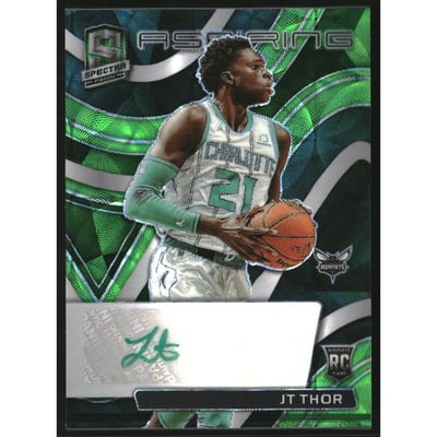 2021-22 Panini Spectra Aspiring Autographs Green #29 JT Thor