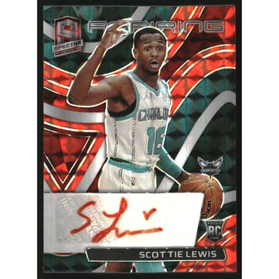 2021-22 Panini Spectra Aspiring Autographs Orange #47 Scottie Lewis