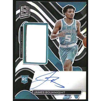 2021-22 Panini Spectra #213 James Bouknight JSY AU