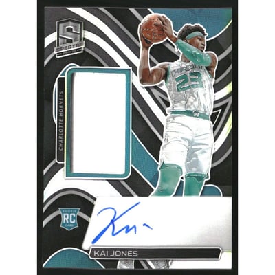 2021-22 Panini Spectra #219 Kai Jones JSY AU