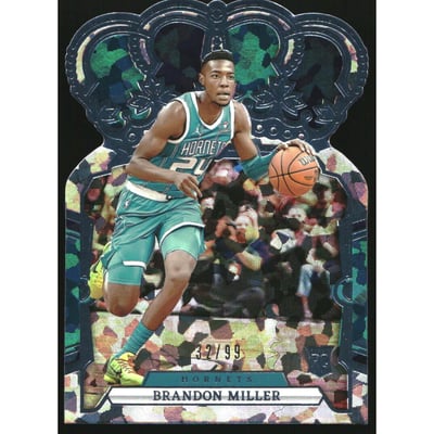 2023-24 Crown Royale Crystal Blue #94 Brandon Miller