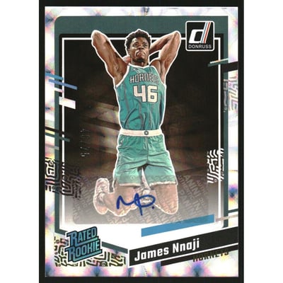 2023-24 Donruss Rated Rookies Signatures Holo Frame #274 James Nnaji