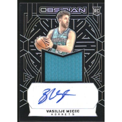 2023-24 Panini Obsidian #209 Vasilije Micic JSY AU RC