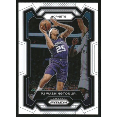 2023-24 Panini Prizm Prizms White #117 PJ Washington Jr.