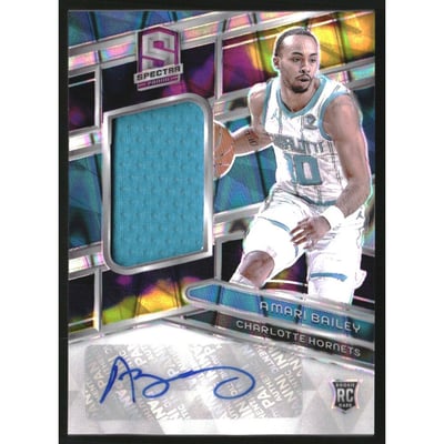 2023-24 Panini Spectra Rookie Jersey Autographs Supernova #215 Amari Bailey JSY AU