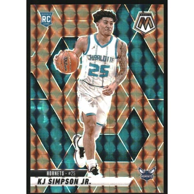 2024-25 Panini Mosaic Mosaic Bronze #239 KJ Simpson Jr.